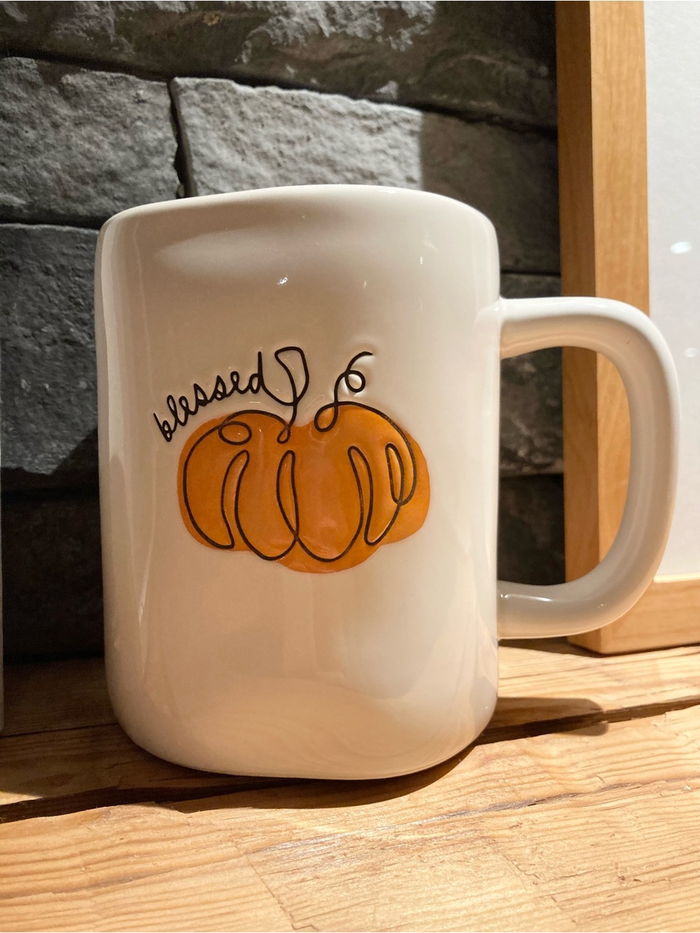 Rae Dunn Blessed Mug | Pumpkin
